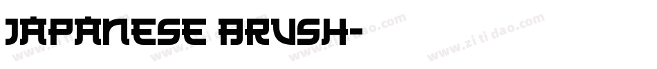 Japanese Brush字体转换